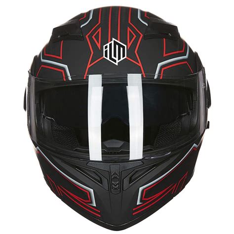 Snapklik Ilm Motorcycle Dual Visor Flip Up Modular Full Face