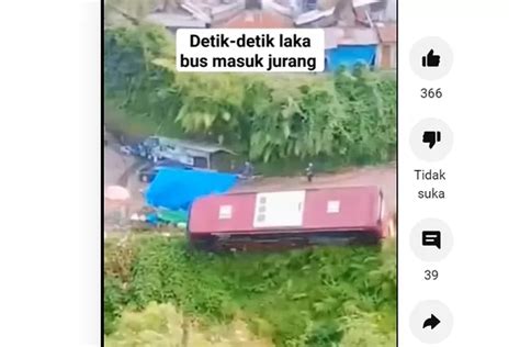 Detik Detik Bus Peziarah Terjun Ke Sungai Di Kawasan Wisata Guci Ini