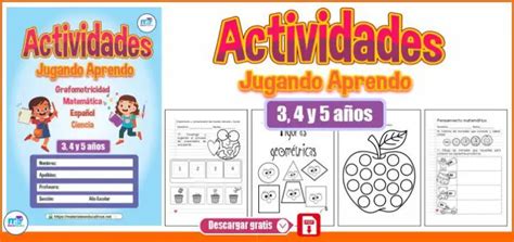 Cuadernillo De Actividades Para Niños De Preescolar