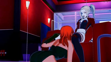 Harley Quinn And Posion Ivy Fuck In A Hotel Roomand