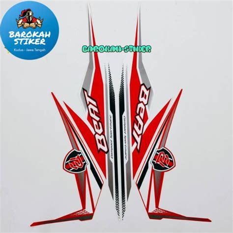 Jual Striping Stiker Polet Motor Honda Beat Fi Esp 2018 2019 Merah