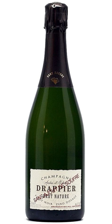 drappier brut nature sans soufre ltr champagne