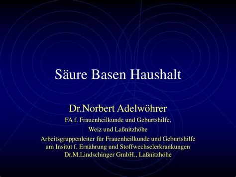 PPT Säure Basen Haushalt PowerPoint Presentation free download ID