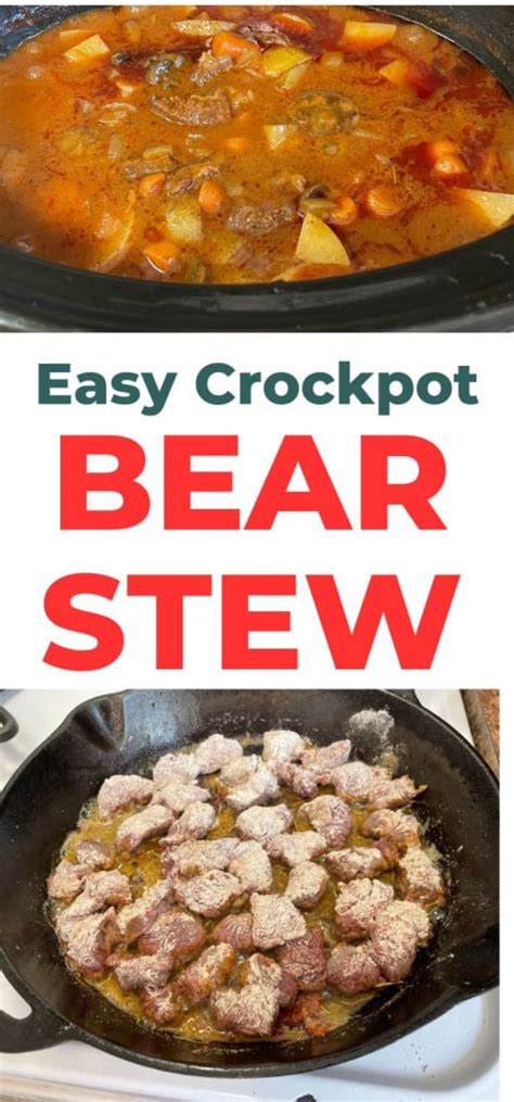 Easy Crockpot Bear Stew Recipe - A Ranch Mom