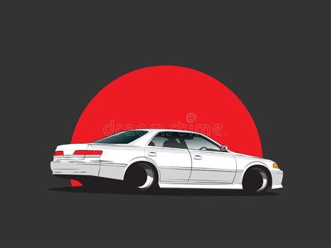 Carro Nissan R Gtr Dos Desenhos Animados Ilustra O Do Vetor