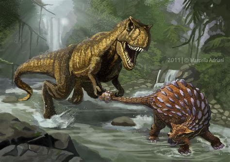 T-Rex v.s. Ankylosaurus by marcella1991 on DeviantArt