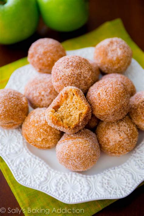 Spiced Apple Cider Donut Holes Sallys Baking Addiction