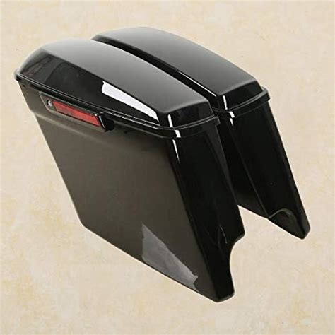 Amazon XMT MOTO 5 Vivid Black Stretched Extended Hard Saddlebags