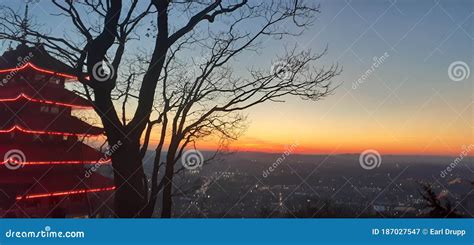 Reading Pa Pagoda At Sunset Stock Image Image Of Sunset Reading