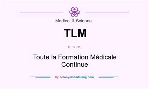 Tlm Toute La Formation M Dicale Continue In Medical Science By