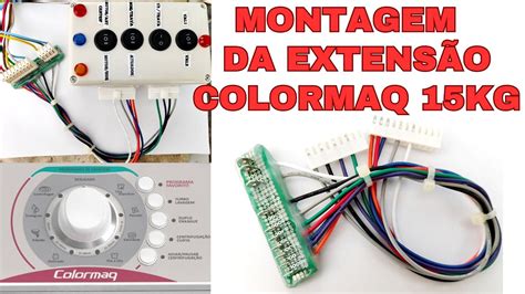 montagem da extensão para testar a lavadora colormaq 15kg usando no