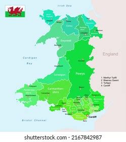 Wales Region Map Images Stock Photos Vectors Shutterstock