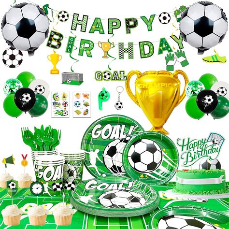 Soccer Birthday Party Decorations 181pcs Soccer Theme Birthday Party Decorations Includes Soccer