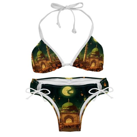 Eid Al Fitr Bikini Set With Detachable Sponge Adjustable Strap Two