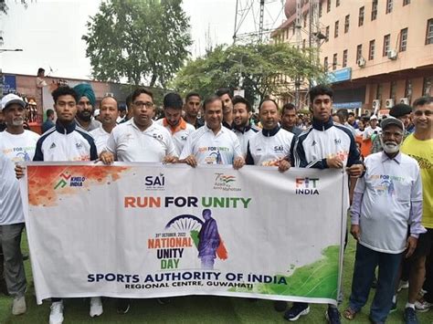 Assam Cm Sarma Flags Off Run For Unity To Commemorate Sardar Patel S