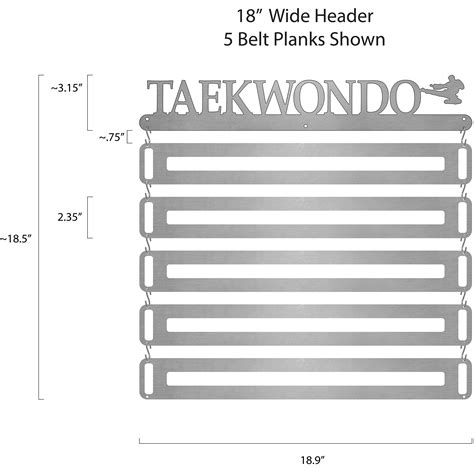 Taekwondo Belt Display - Male | Sport & Running Medal Displays | The ...