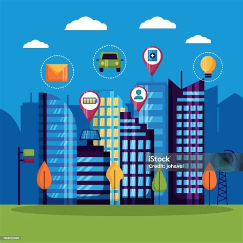 Smart City Design Stock Illustration Download Image Now Building Exterior Business City