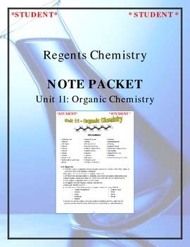 Ngss Regents Chemistry Unit Organic Chemistry Complete Unit