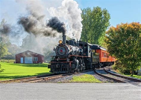 The Arcade And Attica Railroads Old Vintage Steam Engine Photograph By