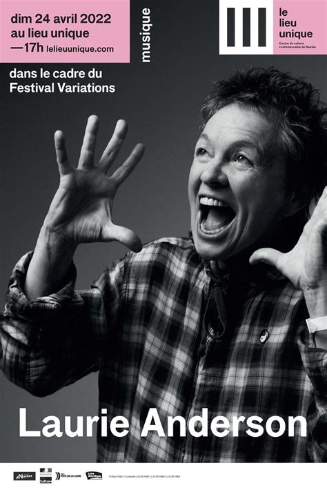 Affiche Laurie Anderson X Cm Le Lieu Unique Centre De Culture