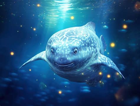 Ocean Sunfish Mola Mola Made With Generative Ai Illustration Stock