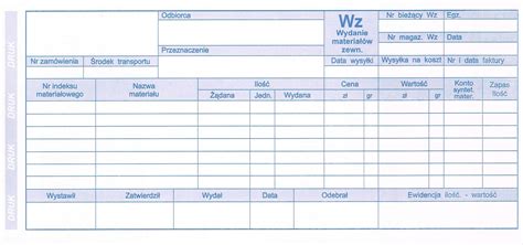 DRUK Wydanie Zewnętrzne WZ 1 3 A4 1154 Cena Opinie Druki