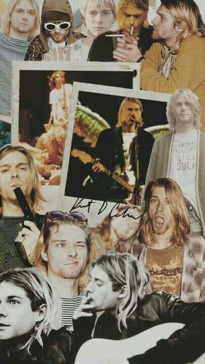 Kurt Cobain Collage Imagenes De Nirvana Carteles De Banda Fotos De