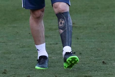 Messi Calf Tattoo