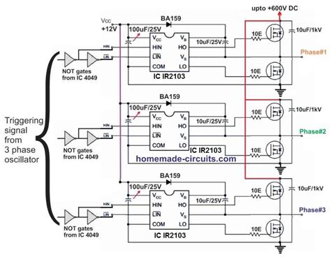 3 Phase Signal Generator Circuit Using Opamp Homemade Circuit Projects