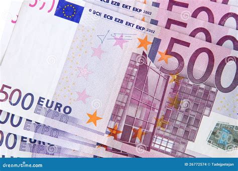 500 Euro Banknotes (detail) Stock Photo - Image of earnin…