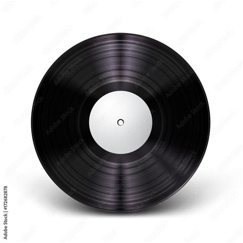 Beautiful Realistic Vinyl Record Mockup With Light Effect And Shadow