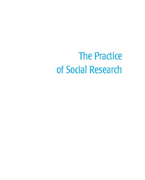 The Practice Of Social Research By Earl R Babbie Z Mrphi