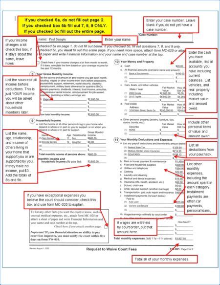 Fee Waivers Ask The Court To Waive Or Lower The Cost Of Fees