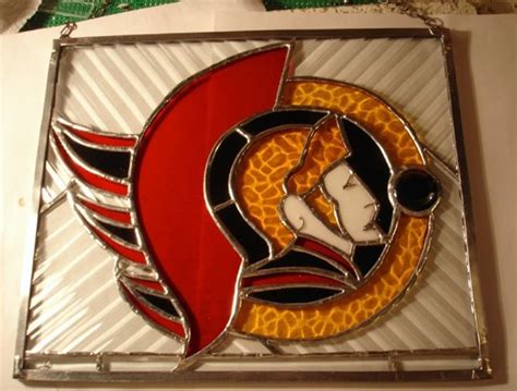 Ottawa Senators Stained Glass Window Hockeygods