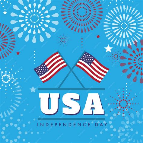 Premium Vector 4th July United States Independence Day Background Design