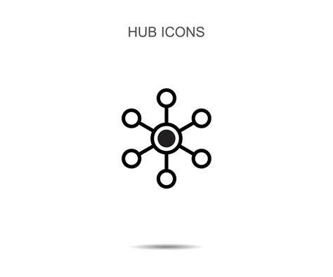 Hub Icons Vector Illustration On Background 24760538 Vector Art At Vecteezy