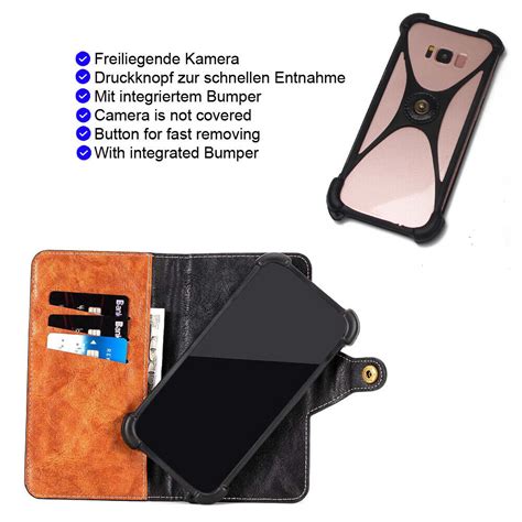 Handy Hülle für Nokia G42 5G Wallet Case Cover Smartphone Schwarz Braun