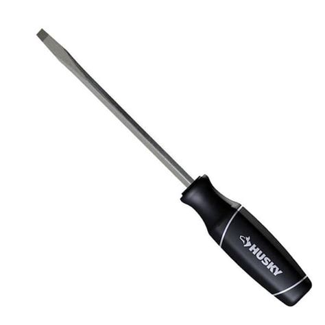 Husky 1 4 In X 6 In Slotted Screwdriver 221006440 The Home Depot