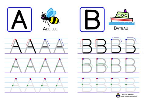 Guide Ecriture Lettres Capitales Maternelle Otosection