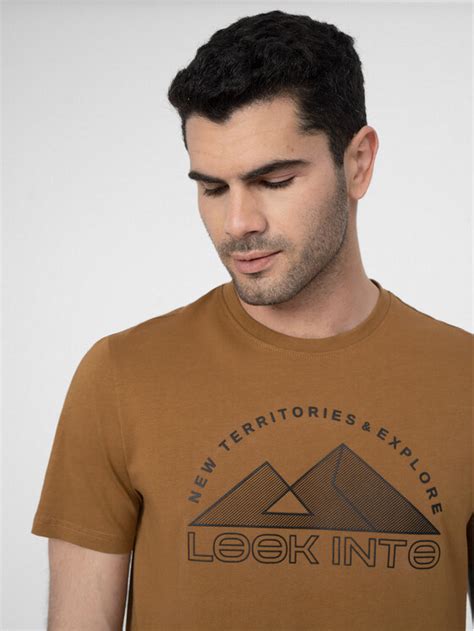 F T Shirt Fss Ttshm Beige Regular Fit Modivo At