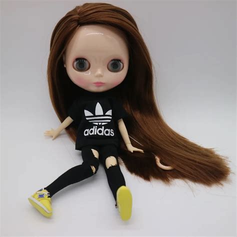 Joint Body Nude Blyth Doll Brown Hair Factory Doll Suitable For Girls
