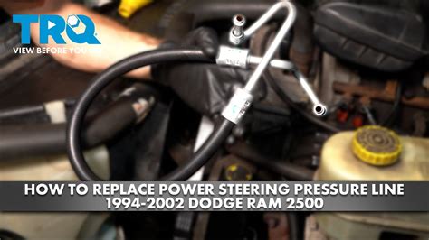 How To Replace Power Steering Pressure Line Dodge Ram