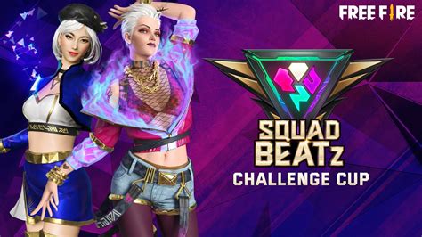 Squad Beatz Challenge Cup Feat Free Fire Youtubers YouTube