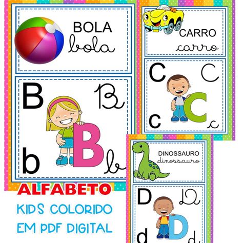 Alfabeto Colorido Para Imprimir E Recortar Em Pdf Artesanato Passo A