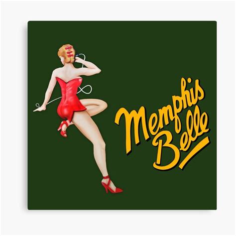 Memphis Belle Canvas Print For Sale By Lokilarsen Redbubble