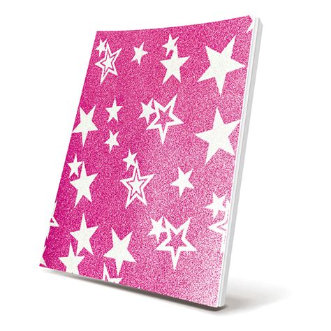 Glitter Self Adhesive Book Cover Stars