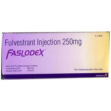 Fulvestrant 250Mg Faslodex Injection 250 Mg AstraZeneca 5ml In 1 Vial