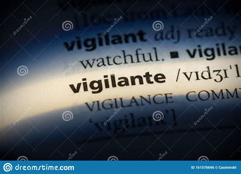 Vigilante stock photo. Image of isolated, detail, thesaurus - 161576696