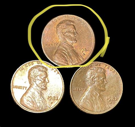 1982 D Lincoln Penny Copper Small Date Values MAVIN