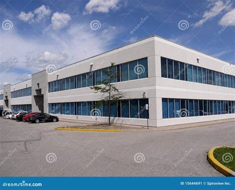 Modern Office Building And Parking Lot Stock Image - Image: 15644691